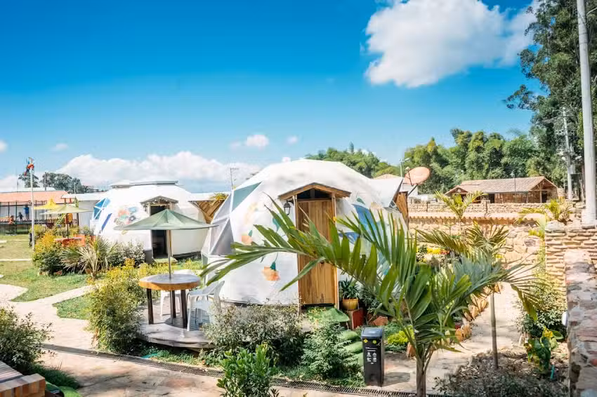 Hotel pueblito acuarela